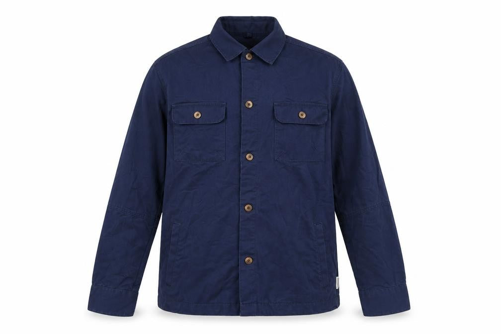 Front view of Nordam Men's Blue Cotton Twill Casual Basic Jacket, size S