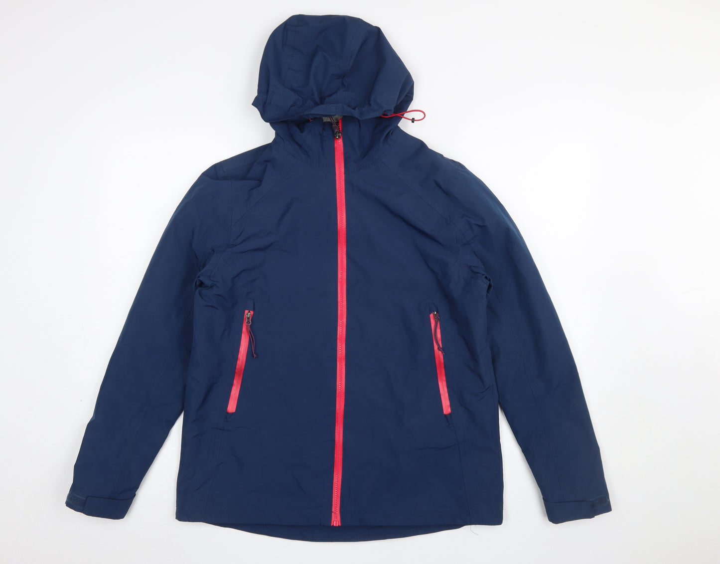 Rocktrail Women Blue S Rain Coat Jacket Hooded Waterproof Lightweight