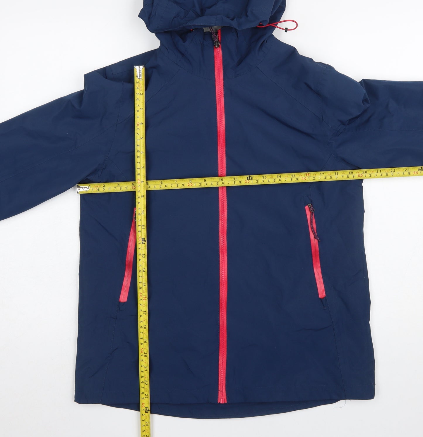 Rocktrail Women Blue S Rain Coat Jacket Hooded Waterproof Lightweight