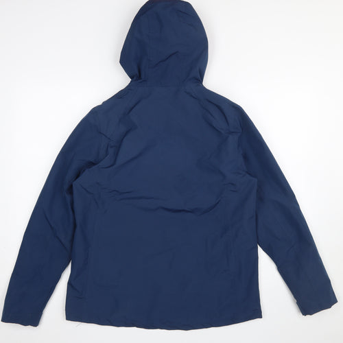 Rocktrail Women Blue S Rain Coat Jacket Hooded Waterproof Lightweight