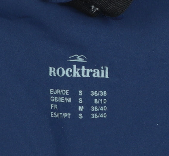 Rocktrail Women Blue S Rain Coat Jacket Hooded Waterproof Lightweight