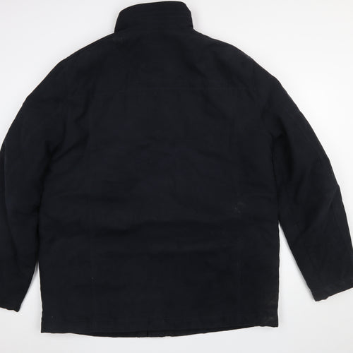 North Mile Men’s Black 44R Military Jacket Water Resistant Cotton Blend