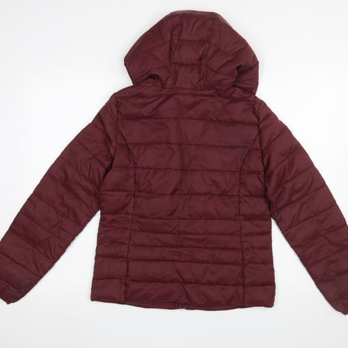 Vero Moda Women’s Red Hooded Puffer Jacket Size S