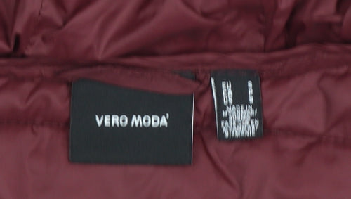 Vero Moda Women’s Red Hooded Puffer Jacket Size S