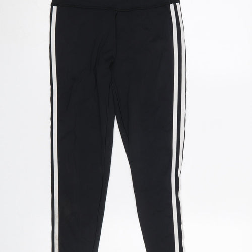 Adidas Women's Black Side Stripe Leggings Size M Compression Fit