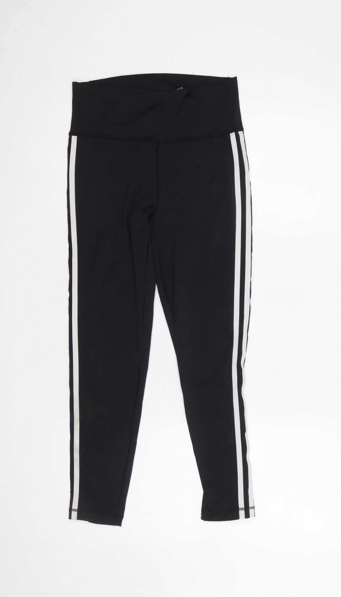 Adidas Women's Black Side Stripe Leggings Size M Compression Fit