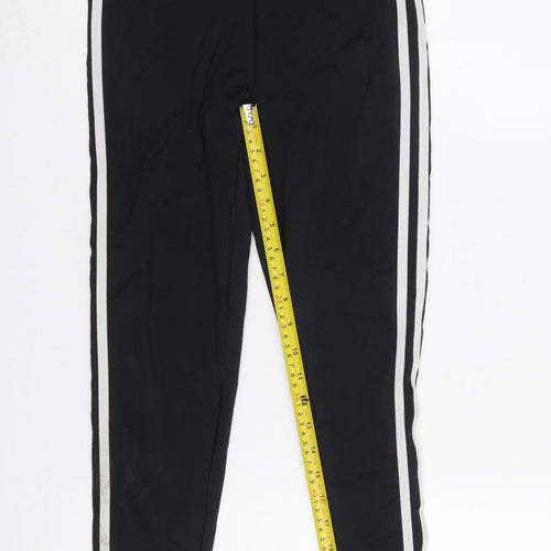 Adidas Women's Black Side Stripe Leggings Size M Compression Fit