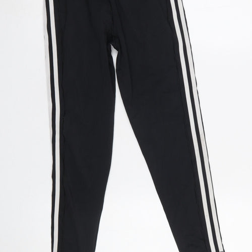 Adidas Women's Black Side Stripe Leggings Size M Compression Fit