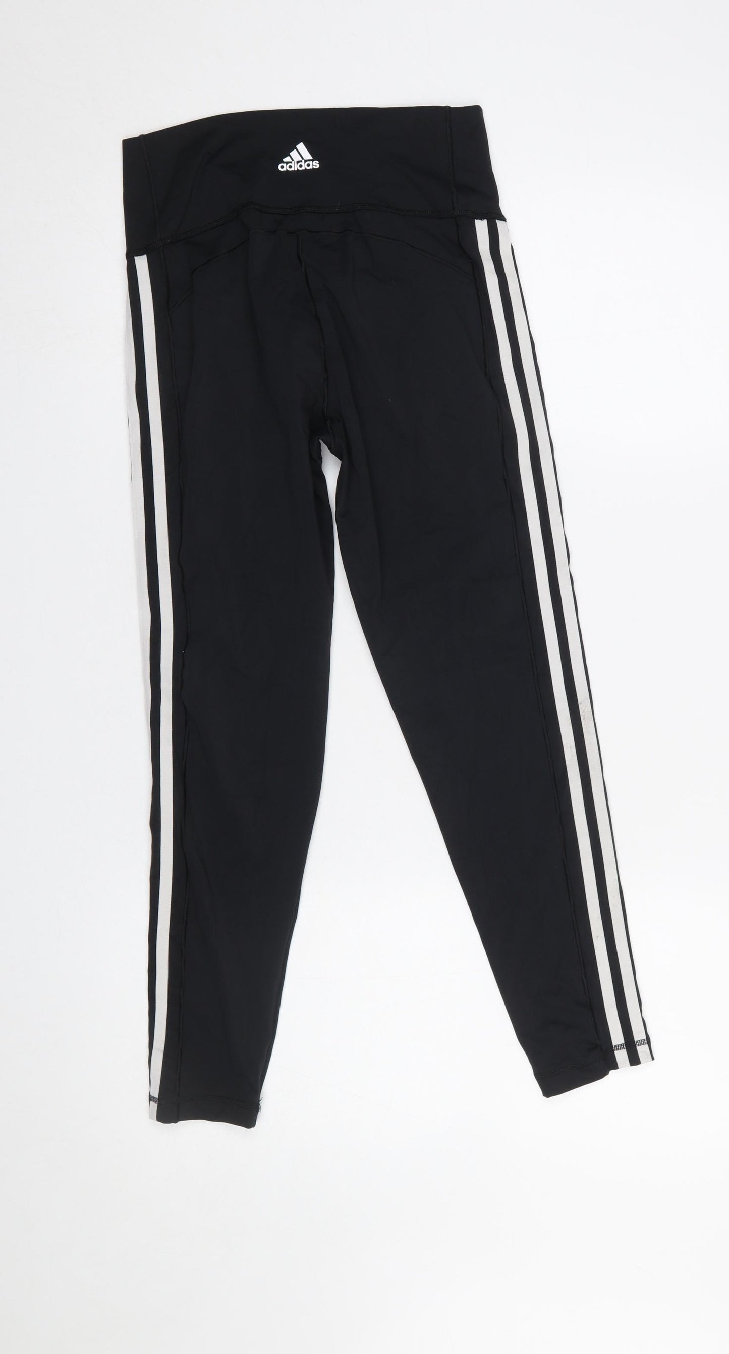 Adidas Women's Black Side Stripe Leggings Size M Compression Fit