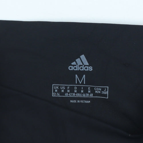 Adidas Women's Black Side Stripe Leggings Size M Compression Fit