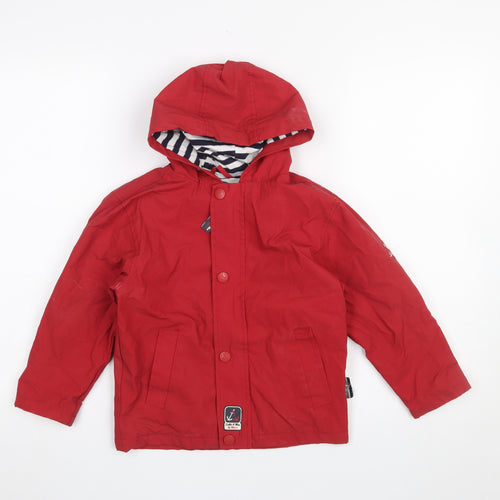 Sable & Mer Boys Red Hooded Waterproof Rain Coat 3 Years