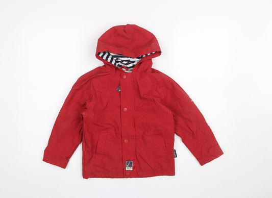 Sable & Mer Boys Red Hooded Waterproof Rain Coat 3 Years