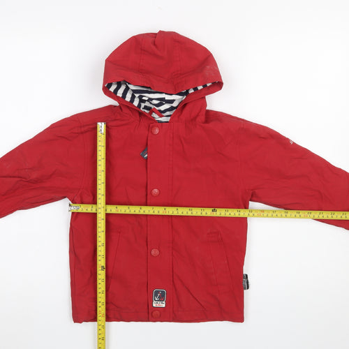 Sable & Mer Boys Red Hooded Waterproof Rain Coat 3 Years