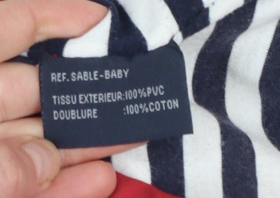 Sable & Mer Boys Red Hooded Waterproof Rain Coat 3 Years