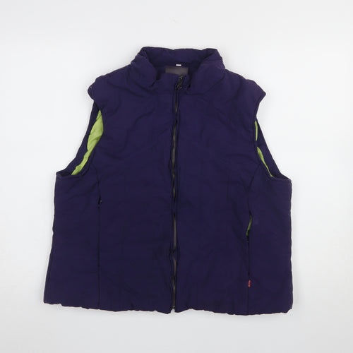 Paco Sport Womens Blue XL Quilted Bodywarmer Waistcoat