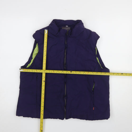 Paco Sport Womens Blue XL Quilted Bodywarmer Waistcoat