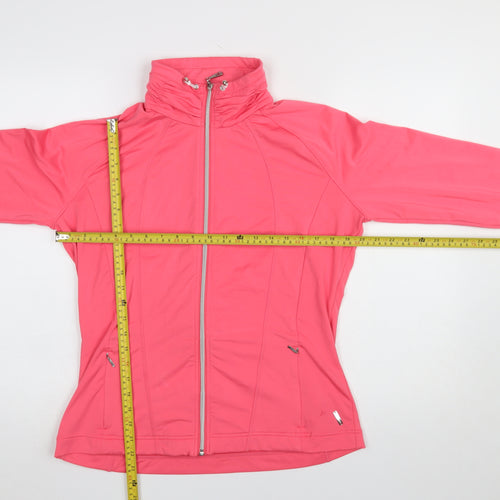 Green Lamb Women’s Pink Full Zip Sweatshirt Size M Polyester Blend Activewear