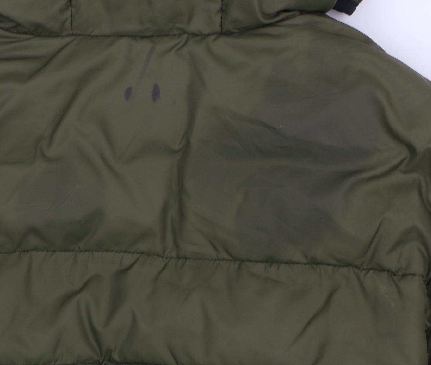 Calvin Klein Jeans Women Green Size 12 Hooded Puffer Jacket