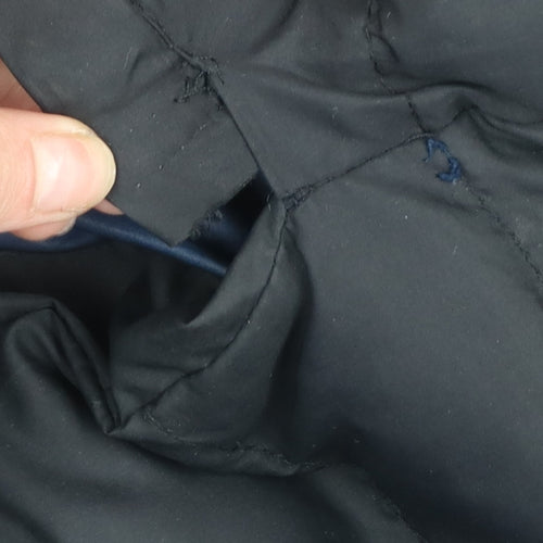 Tokyo Laundry Men's Black L Puffer Jacket Hooded Mid-Length Casual