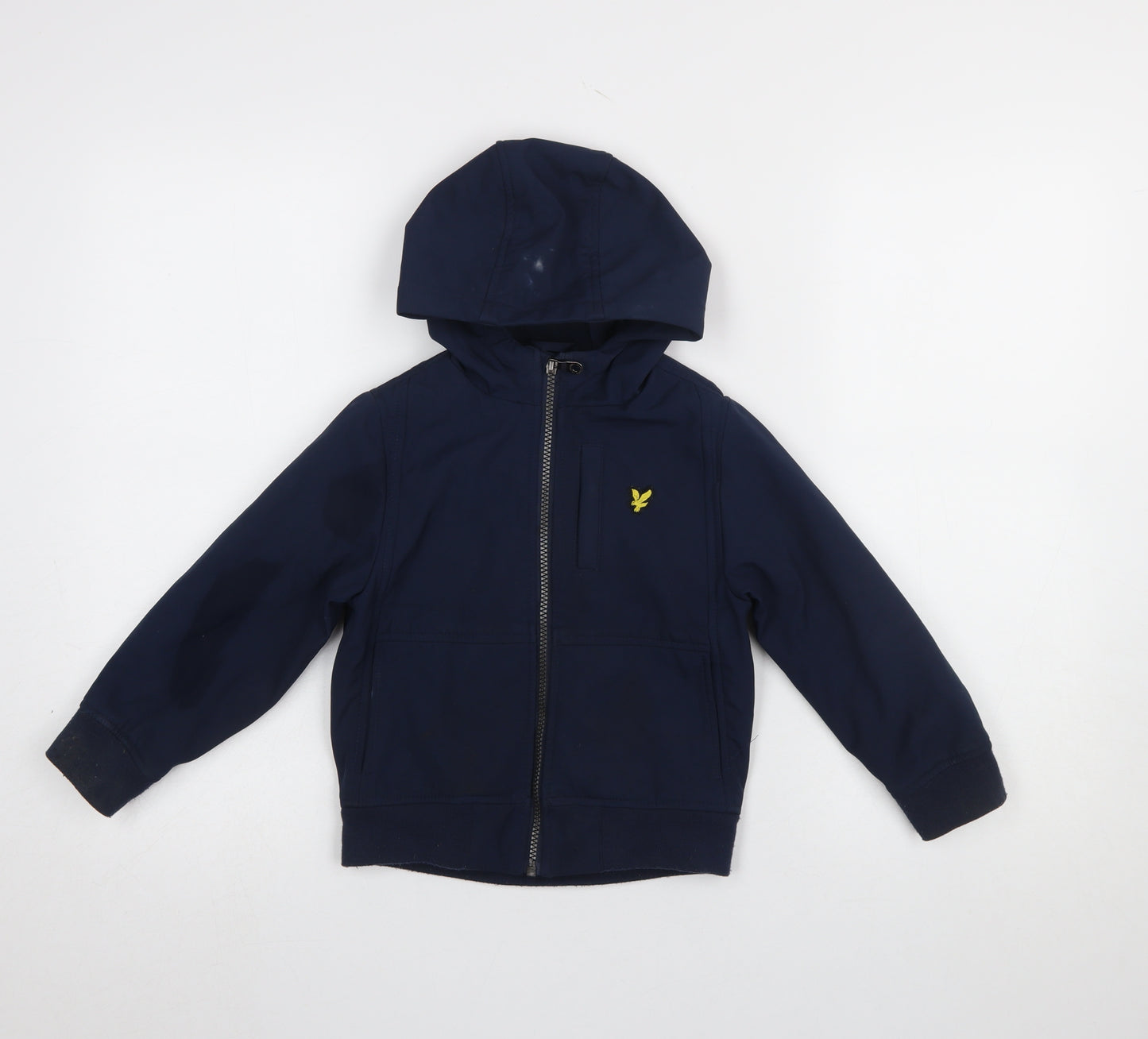 Lyle & Scott Boys Blue Hooded Windbreaker Jacket 5-6 Years