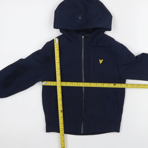 Lyle & Scott Boys Blue Hooded Windbreaker Jacket 5-6 Years