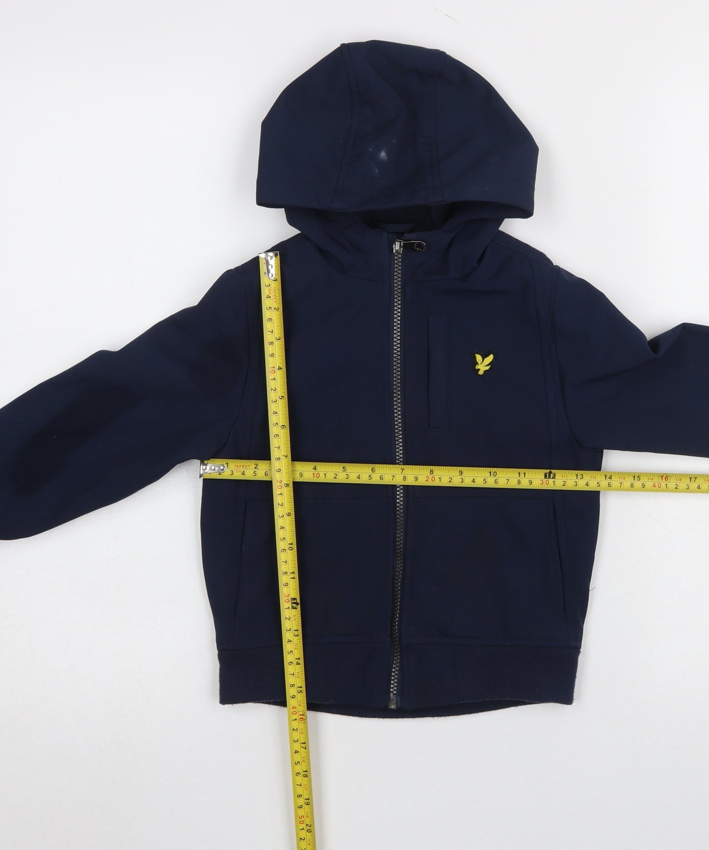 Lyle & Scott Boys Blue Hooded Windbreaker Jacket 5-6 Years