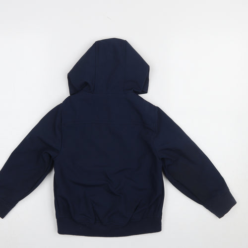 Lyle & Scott Boys Blue Hooded Windbreaker Jacket 5-6 Years