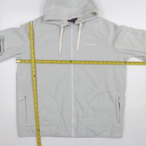 Craghoppers Women’s Grey Fleece Hooded Full Zip Jacket Size 18