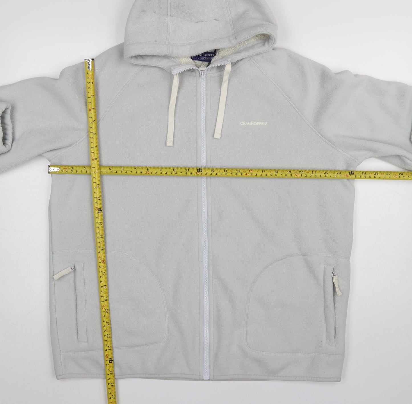 Craghoppers Women’s Grey Fleece Hooded Full Zip Jacket Size 18