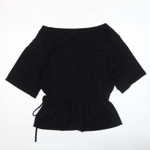 Roland Klein Women’s Black Size 14 Tie Waist Tunic Blouse
