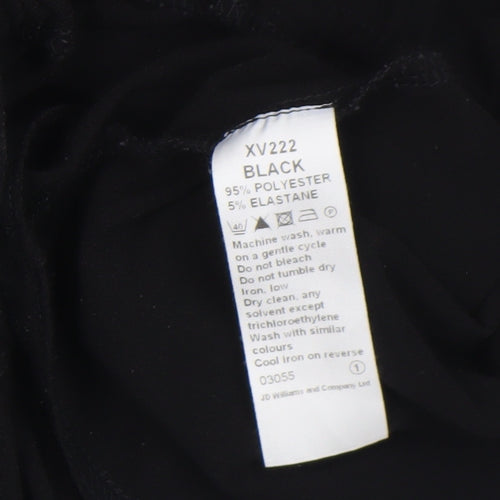 Roland Klein Women’s Black Size 14 Tie Waist Tunic Blouse