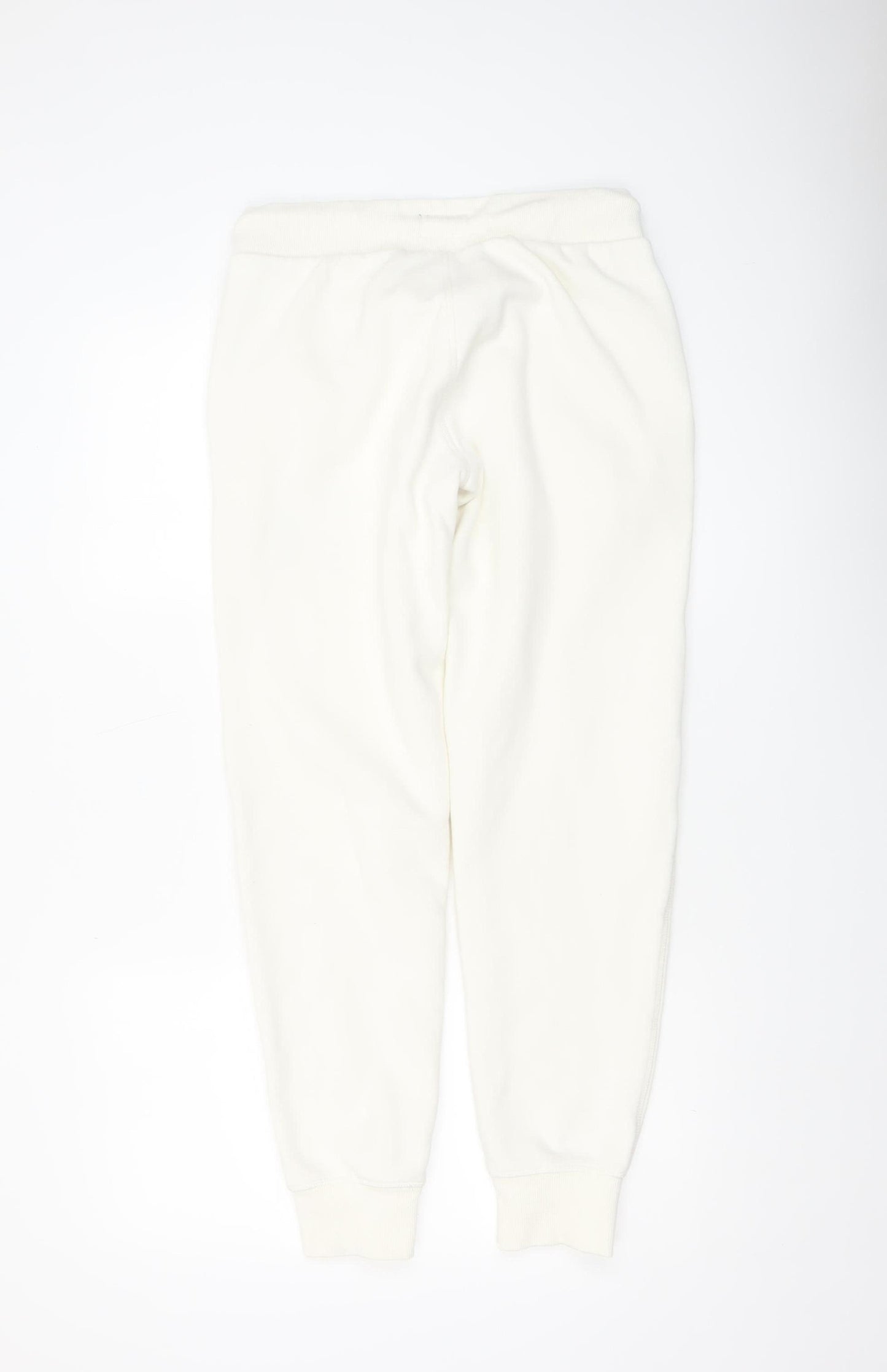 Superdry Women White Size 12 Jogger Sweatpants Cotton Blend