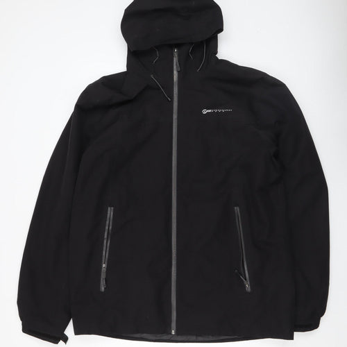 Crivit Men's Black 2XL Softshell Hooded Outdoor Jacket