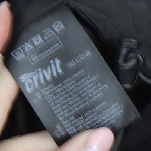 Crivit Men's Black 2XL Softshell Hooded Outdoor Jacket