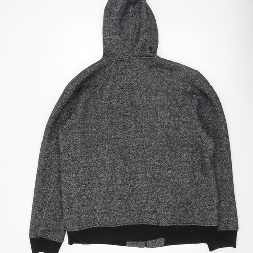Surplus Men's Grey Hooded Full Zip Jacket XL Lined Casual Style