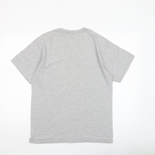 Champion Men's Grey Stanford Crew Graphic T-Shirt Size M
