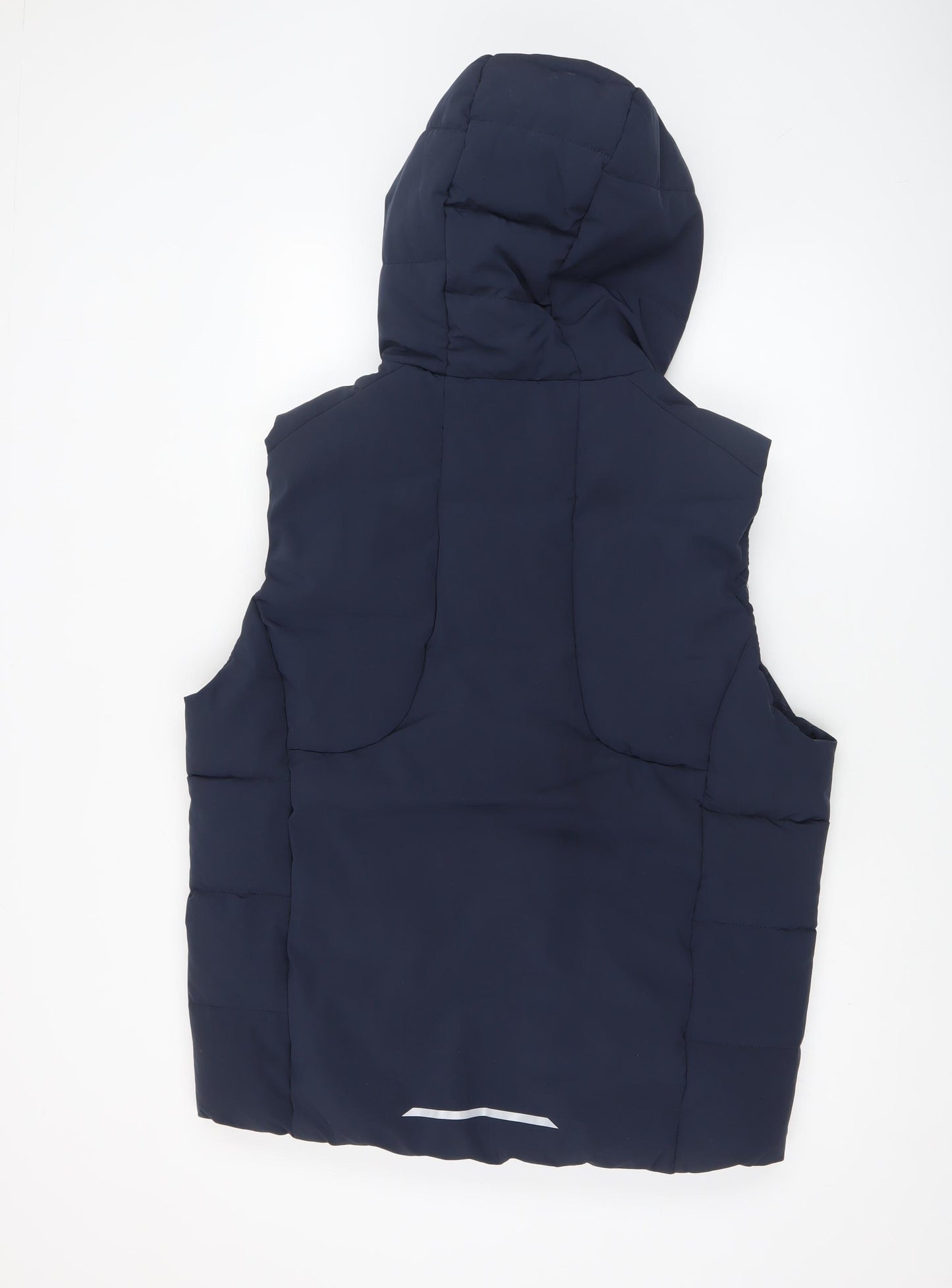 FSBN Men's Blue Hooded Puffer Waistcoat XL Regular Fit Winter Gilet