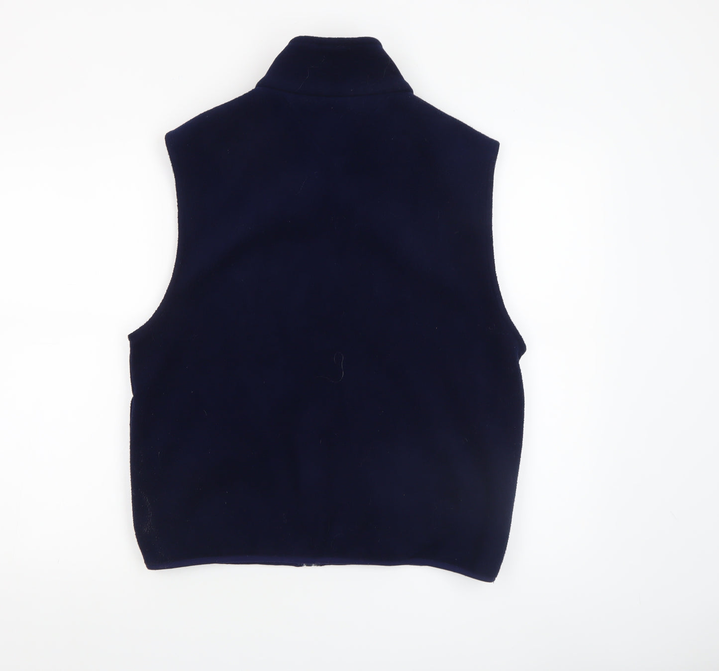 Lands' End Unisex Blue Fleece Zip Waistcoat Bodywarmer S