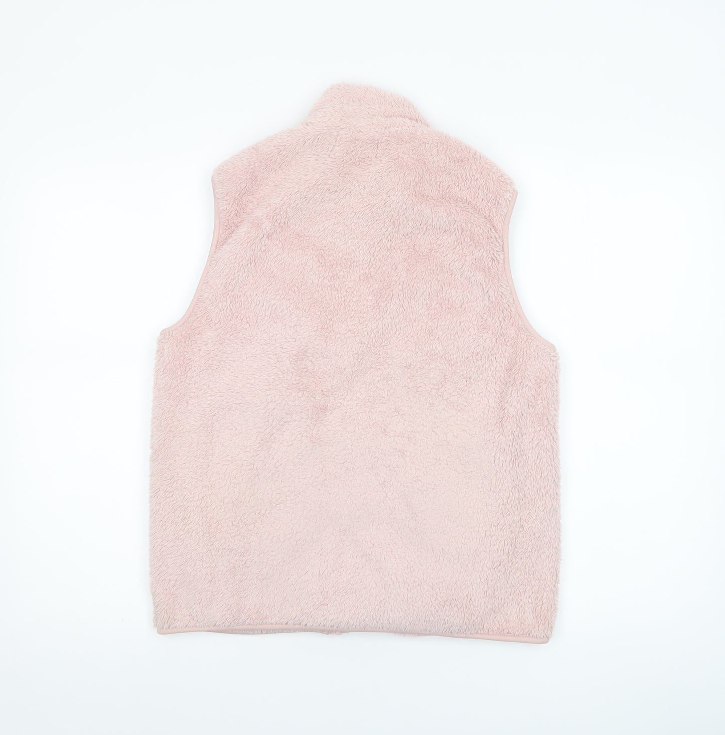 Yeation Womens Pink Fleece Zip Waistcoat Bodywarmer Size 14