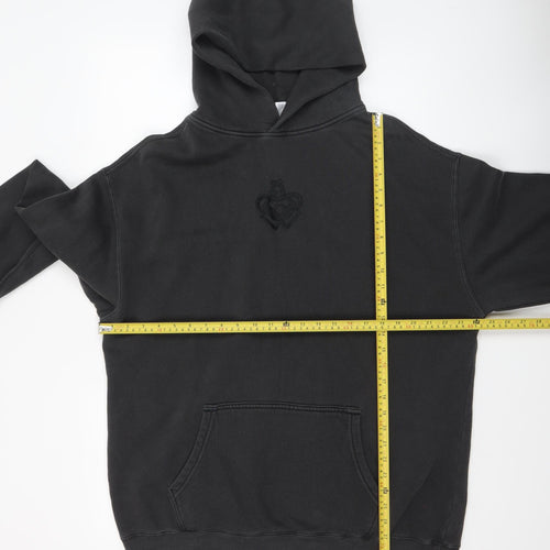 AS Colour Men Black XL Pullover Hoodie Graphic Print Fleece
