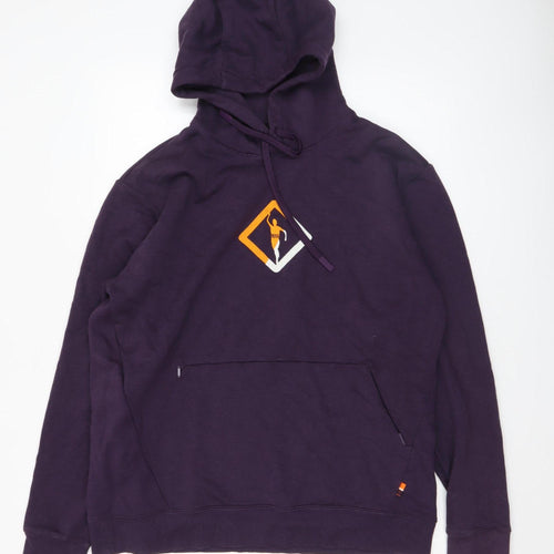 Ronhill Womens Purple Hoodie Size 16 Pullover Fleece Lined