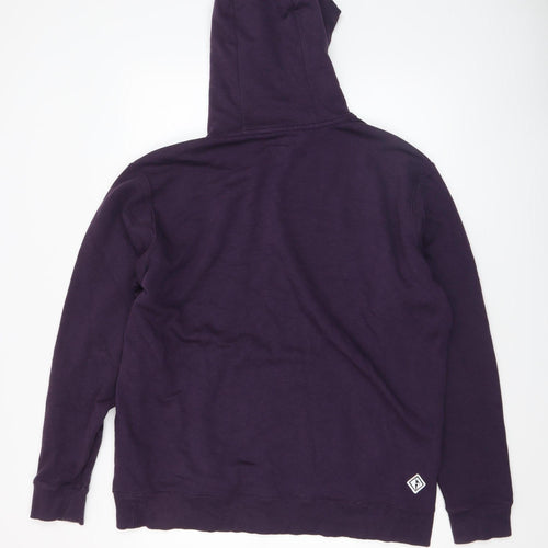 Ronhill Womens Purple Hoodie Size 16 Pullover Fleece Lined