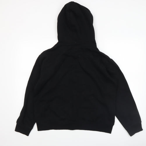 H&M Women Black Pullover Hoodie Size S 60% Cotton 40% Polyester