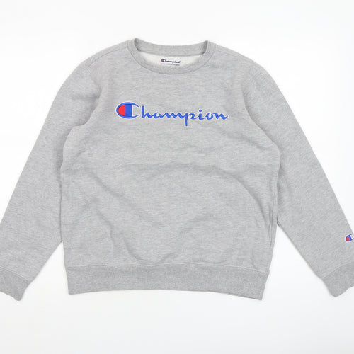 Champion Women’s Grey Crew Neck Pullover Sweatshirt Size L