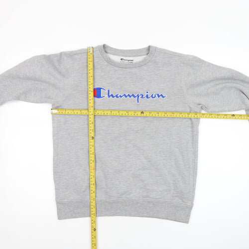 Champion Women’s Grey Crew Neck Pullover Sweatshirt Size L