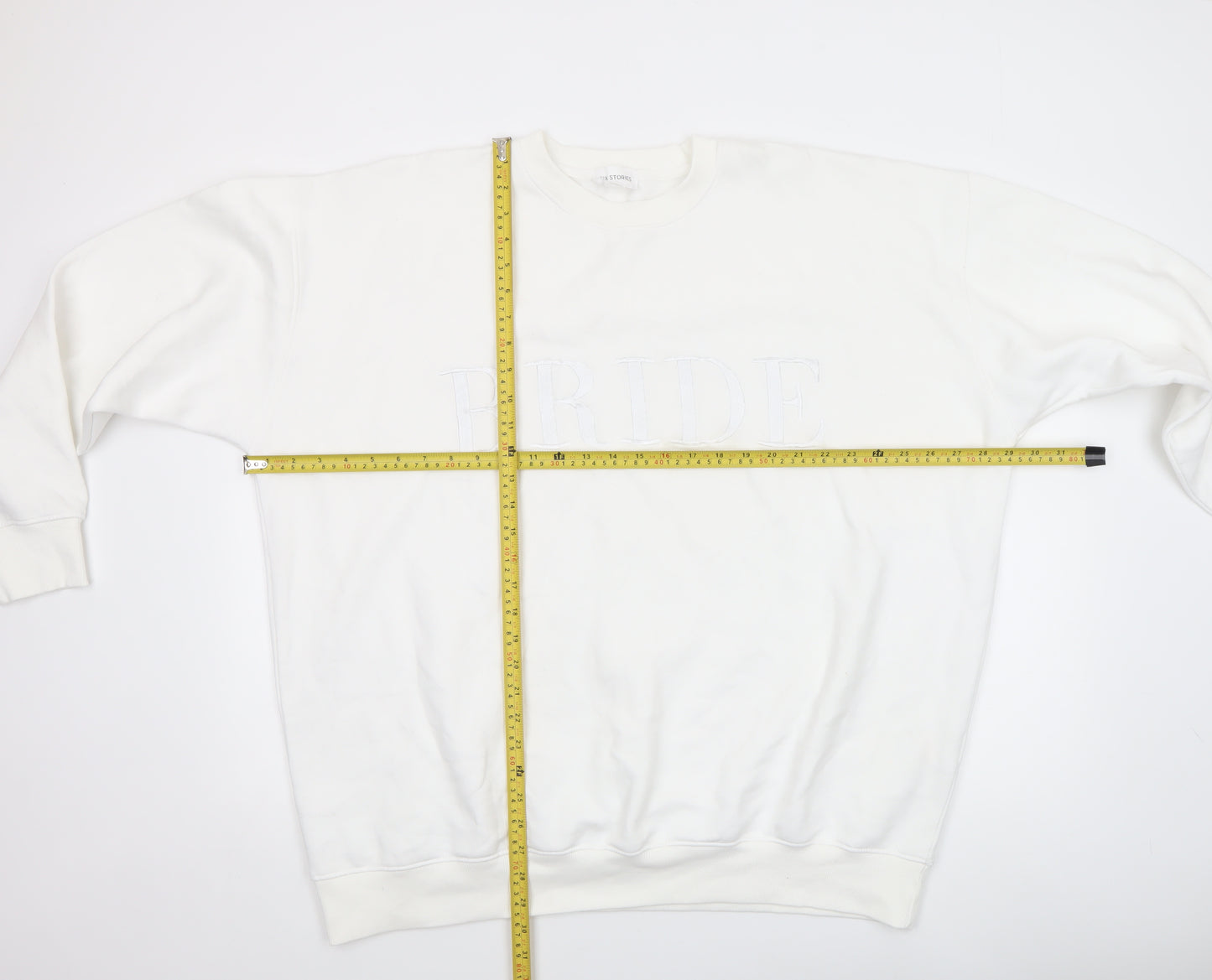 Six Stories Unisex White Bride Pullover Sweatshirt 2XL