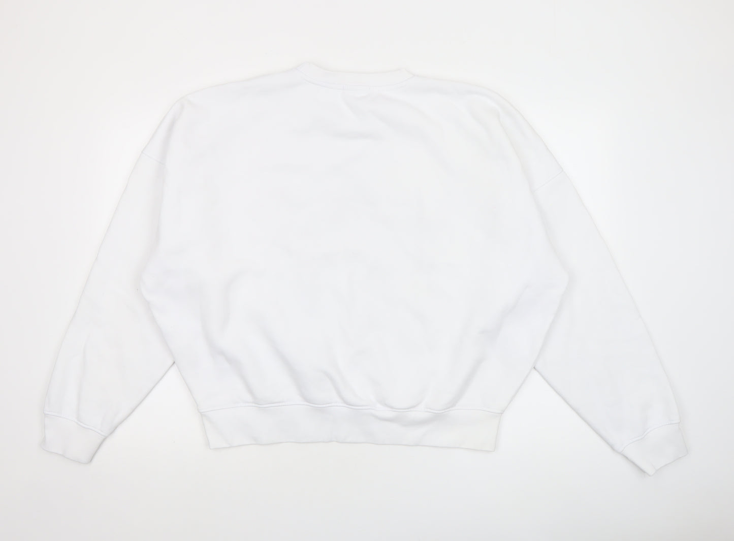 Six Stories Womens White XXL Christmas Pullover Sweatshirt