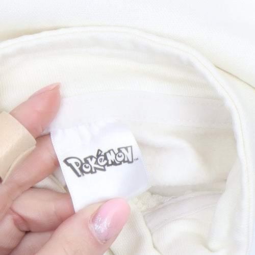 Pokémon Boys Beige Pikachu 1/4 Zip Fleece Sweatshirt 6-7 Years