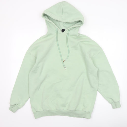 Boohoo Womens Mint Green XS Pullover Hoodie - Graphic Print Athleisure