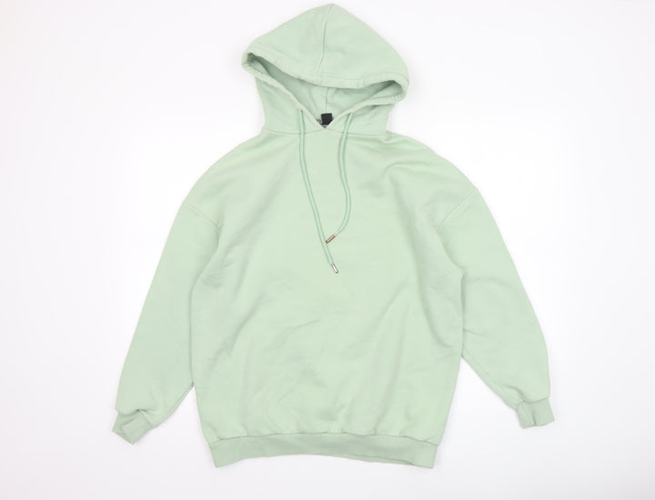 Boohoo Womens Mint Green XS Pullover Hoodie - Graphic Print Athleisure